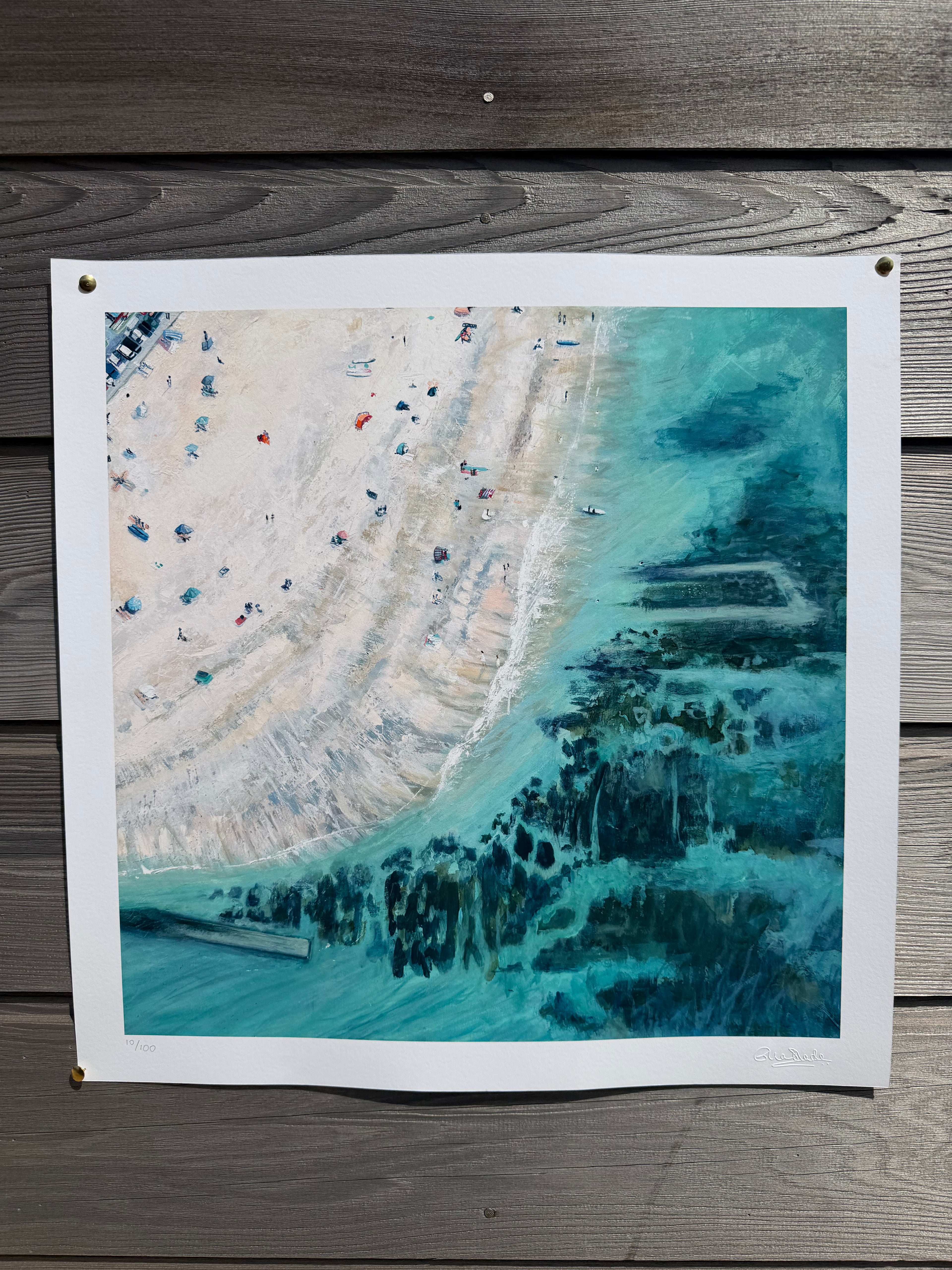 Above Maer Rocks Limited Edition Print